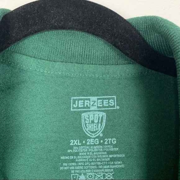 Jerzees Sports Shield Short Sleeve Polo Green‎ 2XL - Picture 2 of 5